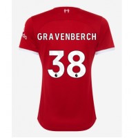 Camiseta Liverpool Ryan Gravenberch #38 Primera Equipación para mujer 2023-24 manga corta